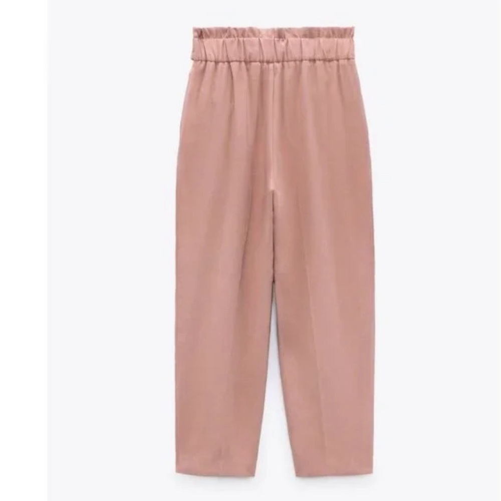 NWOT ZARA HIGH WAIST TROUSERS CULOTTES WITH BELT - Picture 6 of 16
